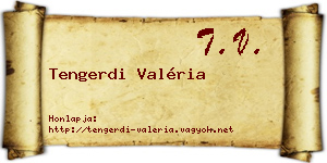 Tengerdi Valéria névjegykártya