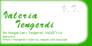 valeria tengerdi business card